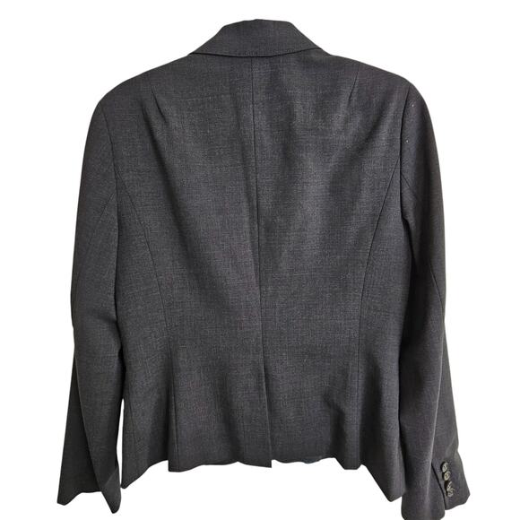 J Crew Womens Virgin Wool Blazer Size 10 Dark Academia Preppy Classic Old Money - Picture 8 of 8